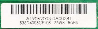 MAIN FUNTE PARA TV VIZIO / NUMERO DE PARTE 515Y16031M11 / TPD.MS1603.PB751 / 2010053985 / 536D5006CF108 / A19062003-0A00341 / MODELO D43FX-F4	 - Imagen 2